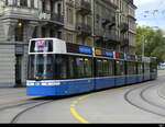 VBZ - Tram Be 6/8 4006 unterwegs auf der Linie 17 in der Stadt Zürich am 2024.09.27