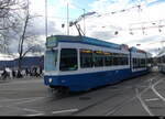 VBZ - Be 4/8 2101 unterwegs auf der Linie 8 in Zürich am 2024.12.21