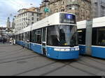 VBZ - Be 6/8  4061 unterwegs auf der Linie 4 in der Stadt Zürich am 2024.12.21