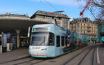 Be 5/6 3002 in Zürich, Bellevue am 28.03.2023.