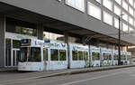 Be 6/8 4003 als Energie-Tram in Zürich, Bhf. Altstetten Nord (Endhaltestelle) am 03.06.2023.