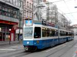 VBZ - Tram Be 4/6 2042 und Be 4/6 unterwegs auf der Linie 14 am 19.04.2008