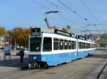 VBZ - Herbstbilder - Tram Be 4/6 2019 unterwegs in der Stadt Zrich am 01.11.2009