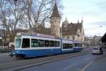 Wagen 2104 am 09.03.11 auf der Linie E am Zricher Hbf