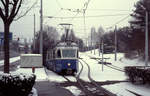 Zürich VBZ Tramlinie 7 (Be 4/6 1675 (SWS/BBC/SAAS 1968) Unterstrass, Milchbuck am 6.