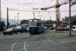 Zrich VBZ Tram 2 (Be 4/6 1664) Utoquai / Bellevueplatz im Juli 1983.