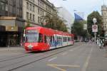 VBZ Be 5/6 3087 mit einer Vollwerbung fr die Edelweiss Air. In Luzern gibt es einen Doppelgelenktrolleybus mit der selben Werbung.
Hier ist es beim Brkliplatz zu sehen 24.08.2013.