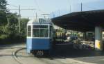 Zrich VBZ Tram 7 (Be 4/6 1699 + 1664) Bahnhof Stettbach am 20.