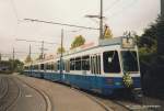 VBZ - Tram Be 4/6 2001 und Be 4/6 20.. unterwegs auf Extrafahrt 20.09.1996  .. Flohmarktfund .. Archiv Teutschmann