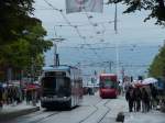 Mit der Straßenbahn zum Zürichsee (und weiter mit der Fähre?) Bürkliplatz, 1.8.2015