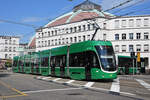 Be 6/8 Flexity 5016, auf der Linie 1, fährt am 07.09.2022 zur Endstation am Bahnhof SBB.