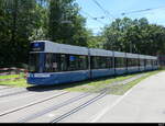 VBZ - Tram Be 6/8 4062 unterwegs auf der Linie 14 bei der zufahrt zu der Haltestelle Milchbuck am 2024.07.14