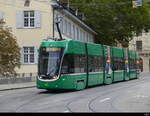 BVB - Tram Be 6/8 5036 unterwegs in der Stadt Basel am 2024.10.02