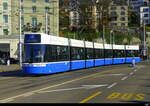 VBZ - Tram Be 6/8  4063 unterwegs auf der Linie 4 in der Stadt Zürich am 2024.10.27