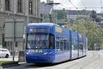 VBZ Cobra Be 5/6 3014 mit Vollwerbung 50 Jahre IKEA Schweiz am 18.5.23 beim Hauptbahnhof Zürich.