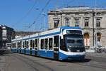 Be 5/6 Cobra 3014, auf der Linie 11, fährt am 12.04.2024 zur Haltestelle beim Bahnhof Zürich.