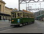 tpc - Oldtimer Tram Be 4/4 67 + Beiwagen B 369 unterwegs in der Stadt Genf am 2024.11.03