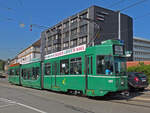 Be 4/6S 669, auf der Linie 16, fährt am 23.06.2010 zur Haltestelle Markthalle. Aufnahme Basel.