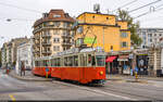 AGMT Be 4/4 729 / Chêne-Bougeries, Grange-Canal, 3. November 2024<br>
Festival tramways historiques 2024