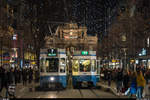 Begegnung zweier Tram 2000 in der Bahnhofstrasse am 30.