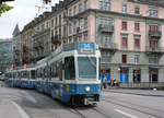 Be 4/6 2010+2006 zwischen Löwenplatz und Sihlpost am 22.05.2009.