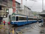 Linie 3 Wagennummer 2038  Witikon  beim Bahnhofplatz.