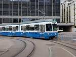 Linie 3 Wagennummer 2011  Örlikon  an der Endhaltestelle Klusplatz. Datum: 21. 5. 2021