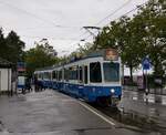 Linie 6 Wagennummer 2011  Örlikon  an der Endhaltestelle Zoo. Dieser Wagen fährt sehr selten auf der Linie 6. Datum: 1. 9. 2021