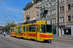 Be 4/8 245 wartet am 04.05.2023 mit der Fahrschule an der Haltestelle Morgartenring.