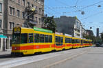 Am 11.08.2024 fand die TCB Abschiedsfahrt der 200er Serie der BLT statt. Mit den drei Be 4/8 218, 235 und 249 mit einer Gesamtlänge von 78,51 m waren wir unterwegs. Hier an der Haltestelle Morgartenring. Aufnahme Basel.