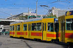 Be 4/6 224, auf der Linie 17, fährt am 07.09.2024 als Zweitwagen zur Haltestelle ZOO Basel.