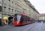 Be 6/8 654 vor der Haltestelle Bern Bahnhof am 06.02.2010.