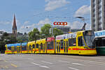 Be 6/10 Tango 178, auf der Linie 10, überquert am 19.08.2024 die Münchensteinerbrücke.