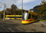 BLT - Tram Be 6/10 185 bei der Haltestelle Heuwaage in Basel am 2024.10.13