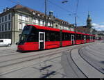 Bern Mobil - Tram Be 6/8 919 unterwegs in der Stadt Bern am 2024.07.23