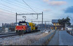 SBB Cargo Eem 923 018 / Roche VD, 5. Februar 2025<br>
64217 Villeneuve - St-Triphon