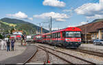 OeBB Ersatzzug mit Re 430 350 / Balsthal, 17. Juli 2024<br>
Regio Balsthal - Oensingen