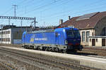 MEHRFACHTRAKTIONSFÄHIGE VECTRONS IM DIENSTE VON SBB CARGO INTERNATIONAL, BLS CARGO INTERNATIONAL UND WIDMER RAIL SERVICES AG/WRS.
WRS 193 493 passiert als Lokzug den Bahnhof Burgdorf am 12. September 2020.
Foto: Walter Ruetsch