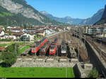 Aus dem Archiv...Gotthardbahn  Im 2012 stand am Bahnhof Erstfeld ein Aussichtsturm.