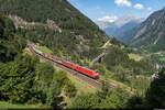 DB Cargo 185 123 & 117 / Wassen, 19. August 2023<br>
WLV-Zug 45003 Mannheim Rbf - Chiasso Smistamento