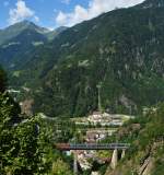 Re 4/4 Kerstelenbachbrücke Amsteg  16.