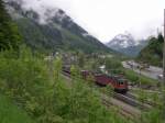 Gotthard 2008 - Eigentlich wollten wir weiter bis Airolo laufen.