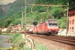 SBB Re 460 041 + 460 087 - c/o Capolago - 03.05.1996