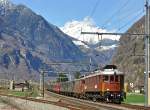 BLS Ae6/8 205 + Ae4/4 251 (back BT Be4/4 14) with a special train to Mendrisio / Luino, here near Pollegio on the 27th of March in 2010