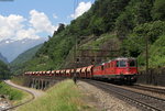 11272 und 11615 mit einem Holcim Kieszug bei Lavorgo 24.6.16