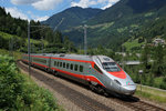 SBB/FS: EC mit FS Trenitalia ETR 610 auf der Fahrt in Richtung Milano Centrale auf der Gotthard-Südrampe am 28.