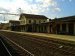 Blick auf das Bahnhofsgebäude St. Margrethen am 25.7.2015