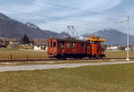 ASm/SNB/OJB: Fahrleitungskontrolle auf der SNB mit OJB Xe 2/2 94 und X 191.