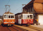 ASm/OJB/LMB: Als die Züge noch von Langenthal bis Melchnau verkehrten, fanden die Zugkreuzungen in Roggwil Dorf statt.