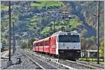 RE1040 mit Ge 4/4 III 645  Tujetsch  auf dem im Bau befindlichen Doppelspurabschnitt zwischen Landquart und Malans. (23.10.2019)